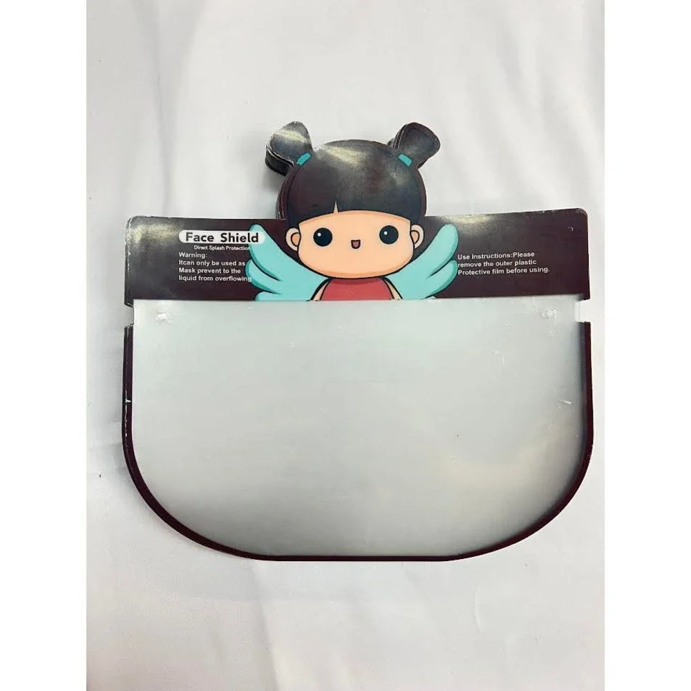 NEW! DIPOSABLE POTECTIVE‎ KIDS FACE SHIELD - 100 PC BROWN